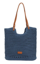 Load image into Gallery viewer, Blue Cotton Tote Bag
