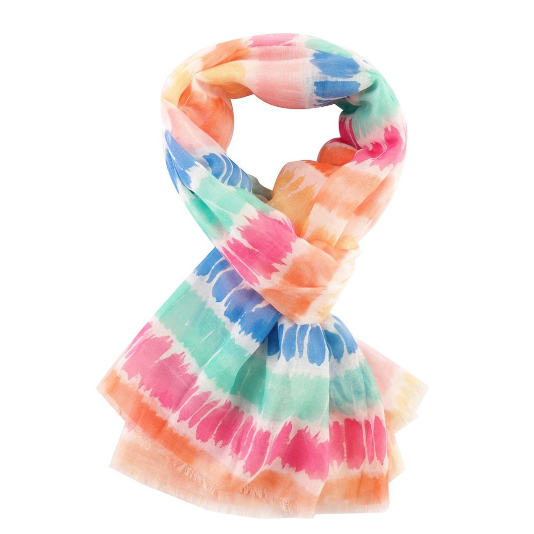 Abstract Stripe Scarf