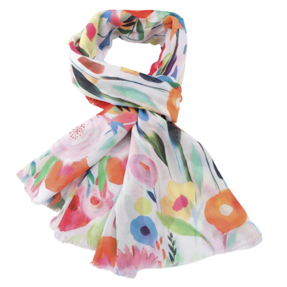 Flower Garden Pink Scarf