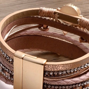 Silver Multi Strand Magnetic Bracelet