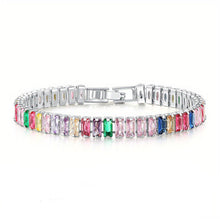 Load image into Gallery viewer, Multicolour Crystal Tennis Bracelet
