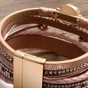White Multi Strand Magnetic Bracelet