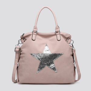 Pink Large Star Shoulder Bag