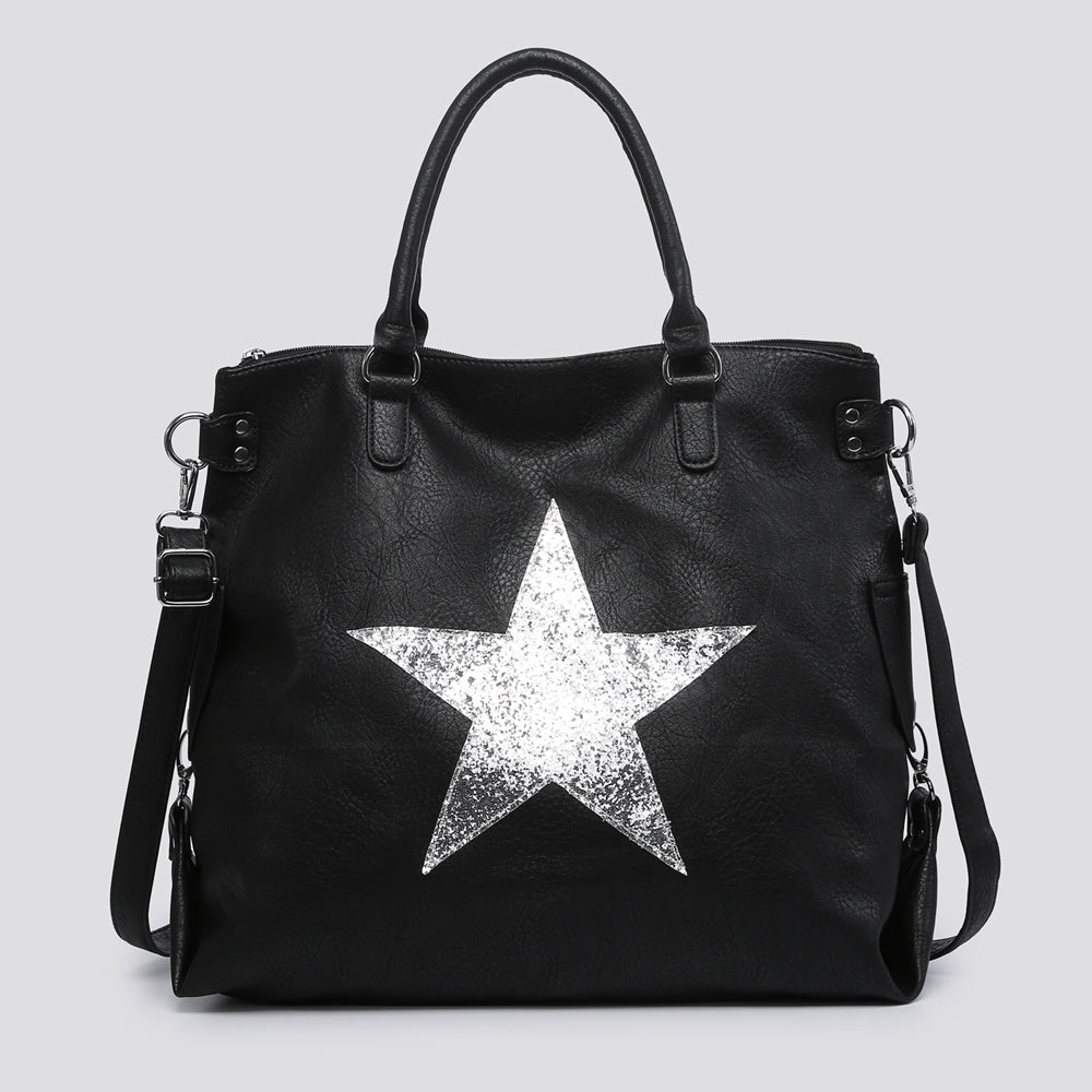 Black Large Star Shoulder Bag