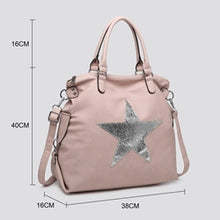 Load image into Gallery viewer, Pink Large Star Shoulder Bag
