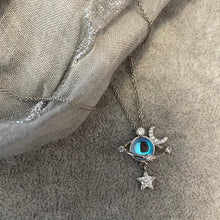 Load image into Gallery viewer, Moon and Star Cosmic Short Necklace
