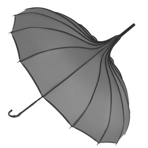 Charcoal Grey Pagoda Umbrella