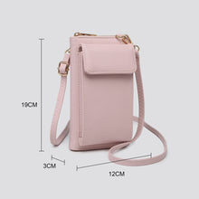 Load image into Gallery viewer, Grey Cross Body Phone Purse
