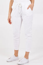 Load image into Gallery viewer, White Stretch Magic Trouser
