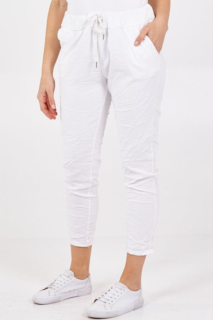 White Stretch Magic Trouser