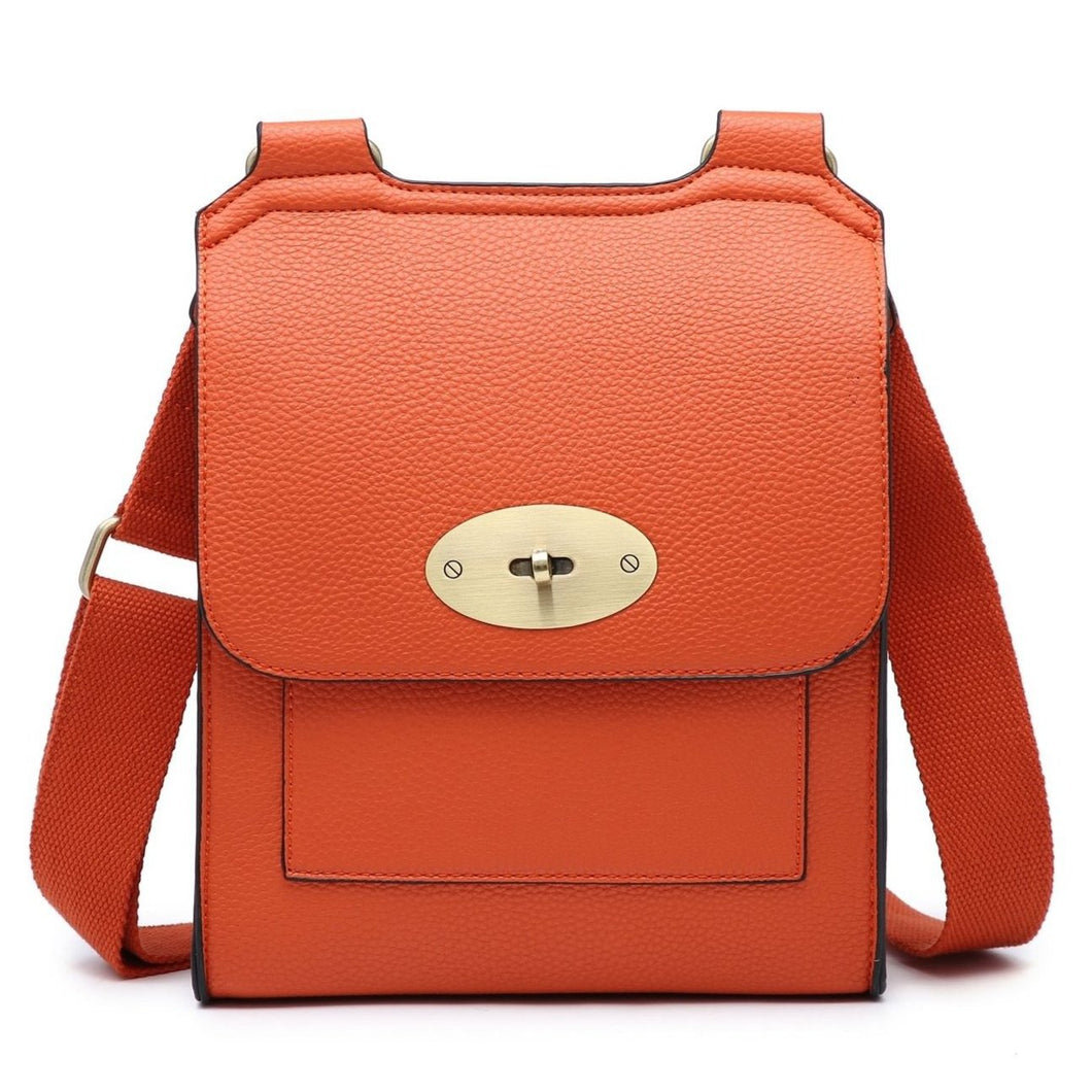 Orange Messenger Bag