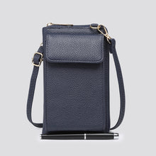 Load image into Gallery viewer, Navy Cross Body Phone Purse
